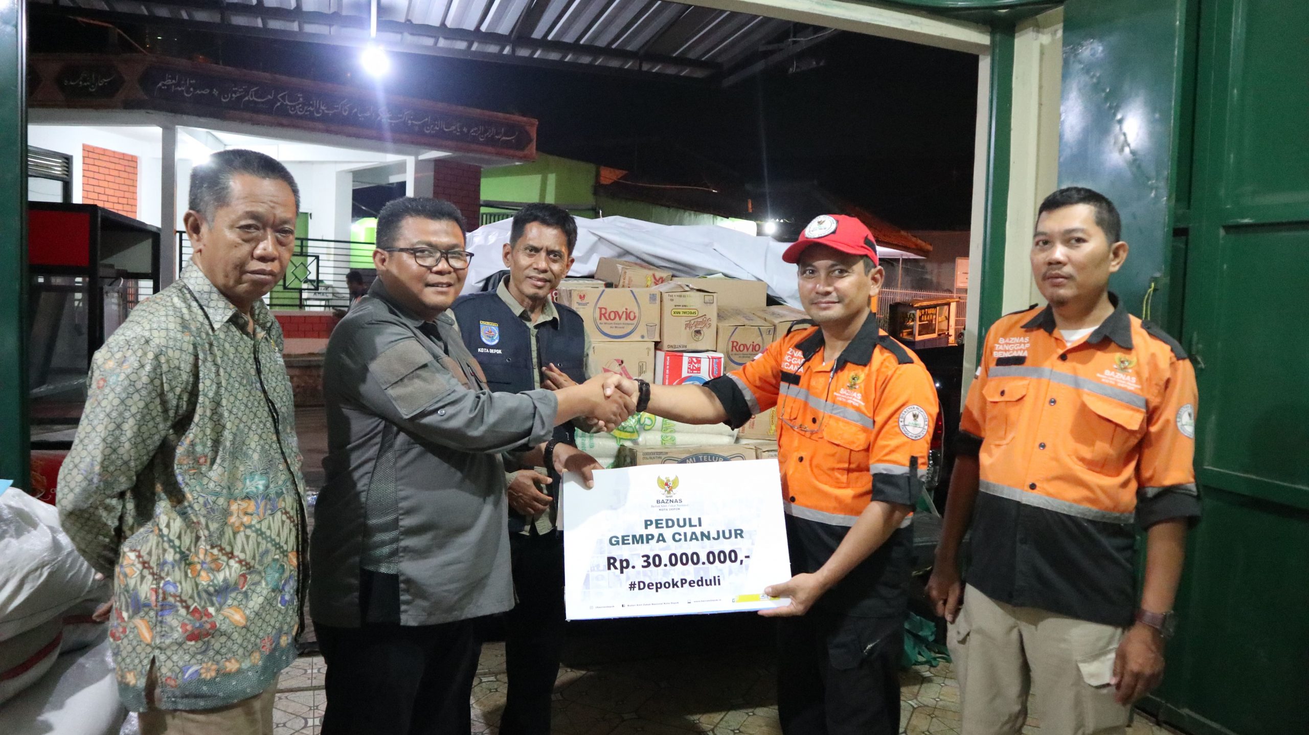 BAZNAS Kota Depok Bantu Korban Gempa Cianjur, Berikan Uang Hingga Barang