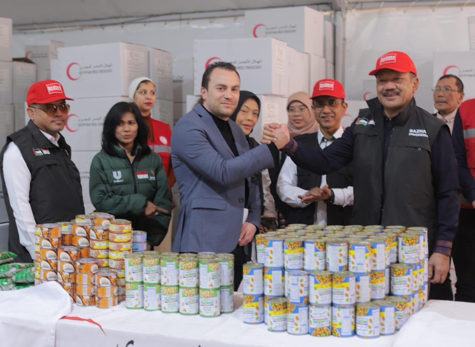 BAZNAS Bersama ERC Mesir Kirim Bantuan Makanan dan Selimut untuk Warga Palestina