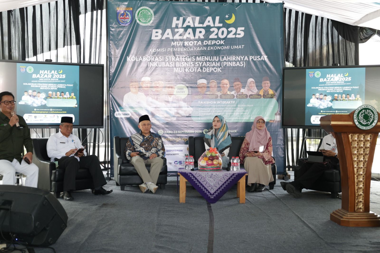 Ketua BAZNAS Depok Paparkan Konsep Pemberdayaan Ekonomi di Halal Bazar 2025