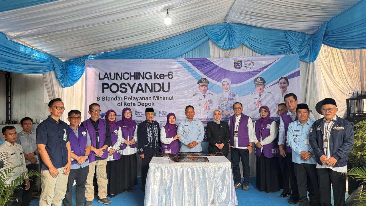 BAZNAS Depok Berikan Bantuan Pendidikan pada Launching Posyandu 6 SPM Kelurahan Pangkalan Jati Baru