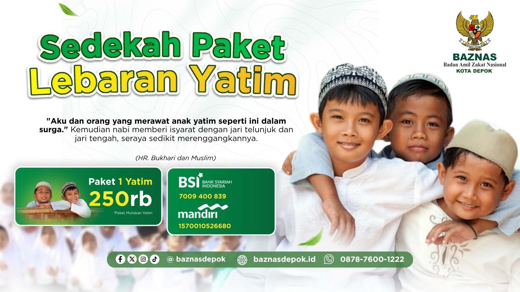 Keutamaan Bersedekah kepada Anak Yatim di Bulan Muharram